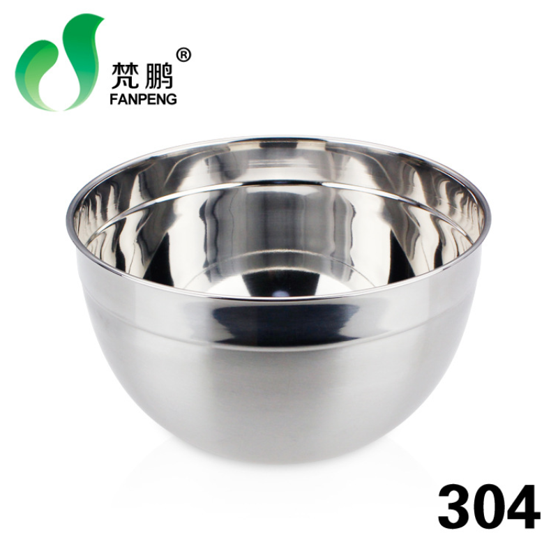 304 stainless steel deepening cooking egg and noodle mixing bowl Hotel salad bowl