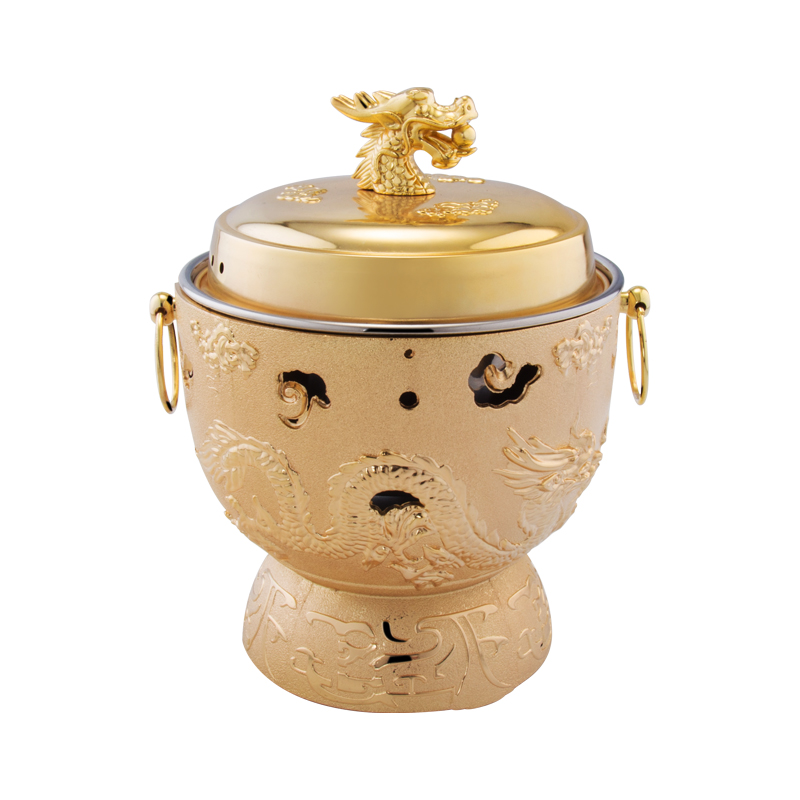 雙龍爐（金色）